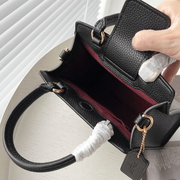 Coach Pepper Mini Tote Music Bag - Black - Image 2