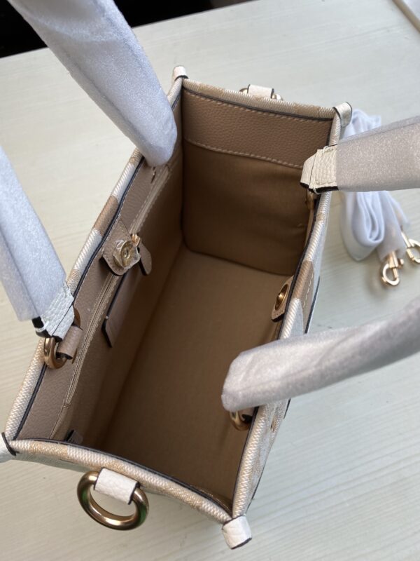 Coach Dempsey Vertical Small Tote Shopping Bag - White - Image 3