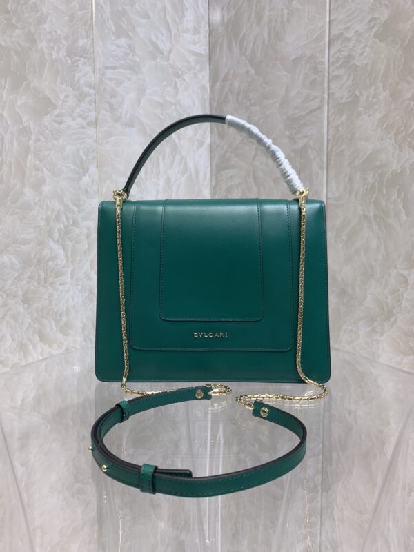 Bulgari Snake Head Large HandBag - Green - Image 5