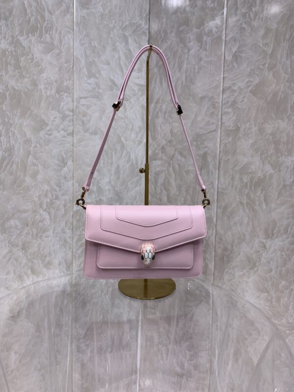 Bulgari Serpenti Forever East-West Small Shoulder Bag - Purple - Image 3