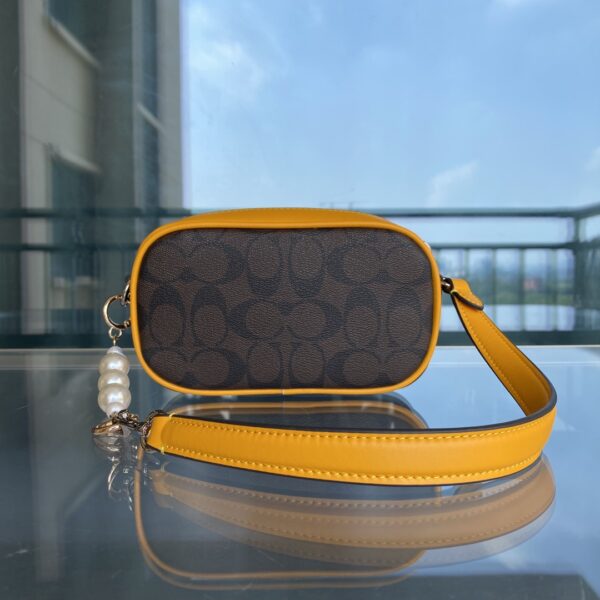 Coach Jme Classic Logo Shoulder Armpit Bag - Brown - Image 5