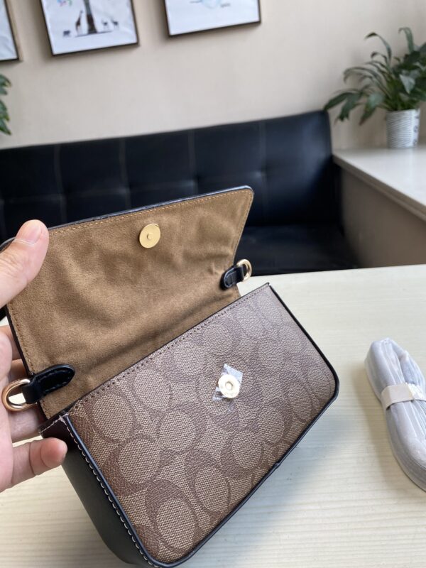 Coach Mini Josie Hand-held Crossbody Bag - Black - Image 3
