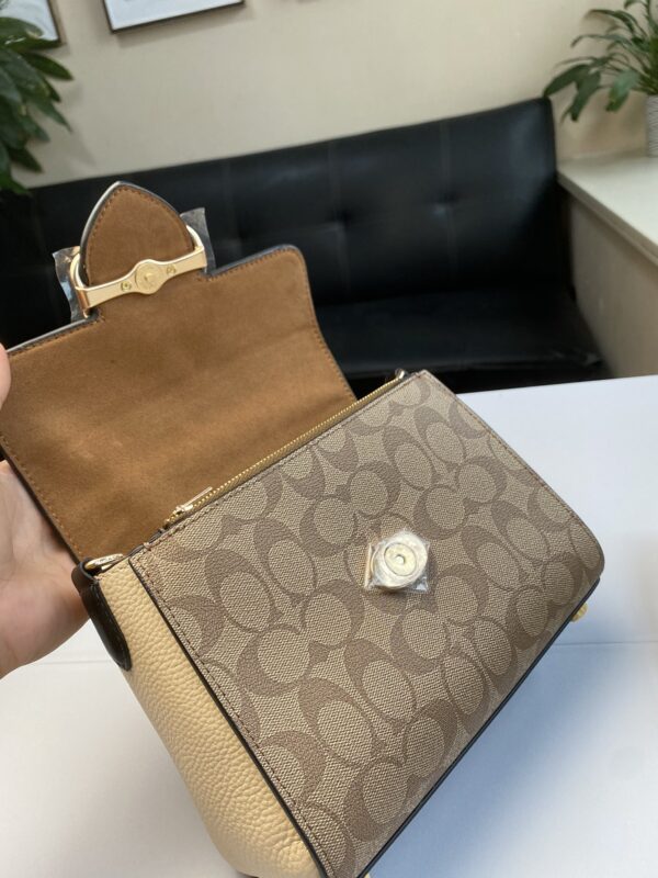Coach Klare Flip Small Square Bag - Brown - Image 3