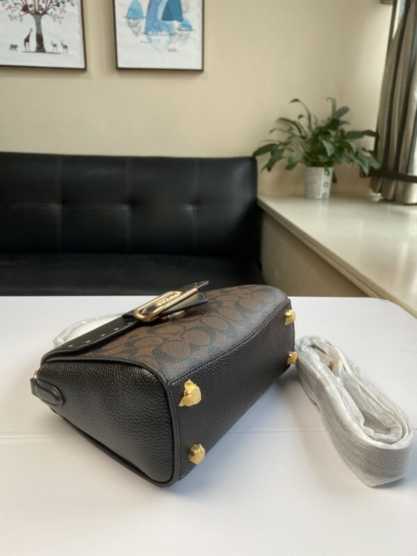 Coach Klare Flip Small Square Bag - Black - Image 4