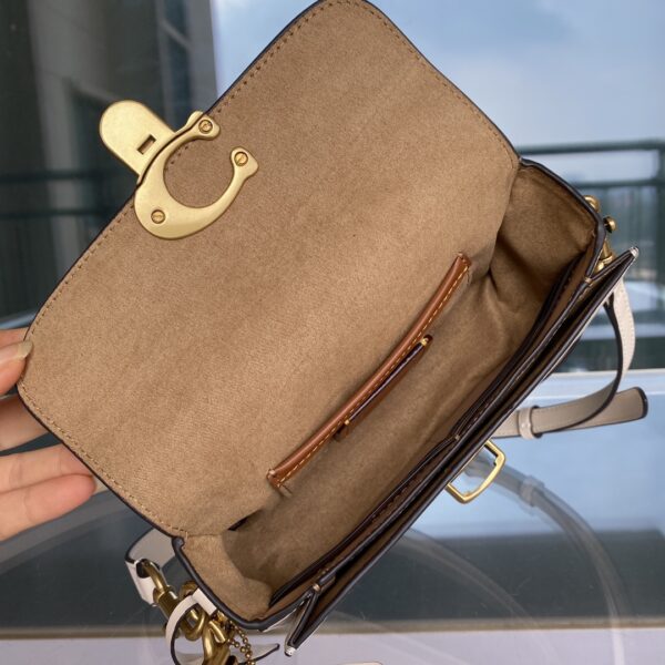 Coach Studio Baguette Crossbody Bag - White - Image 2