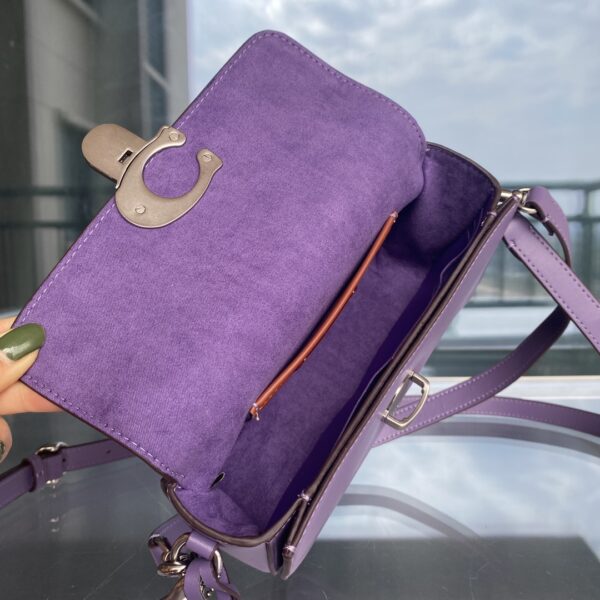 Coach Studio Baguette Crossbody Bag - Purple - Image 2