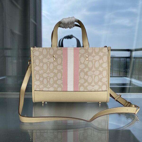 Coach Dempsey Horizontal Version Small Tote Shopping Bag - Image 5