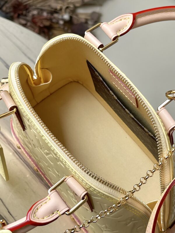 Louis Vuitton Alma BB Handbag - Yellow - Image 6
