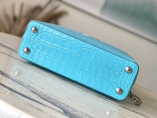 Louis Vuitton Blue Small Crocodile Handbag - Image 2