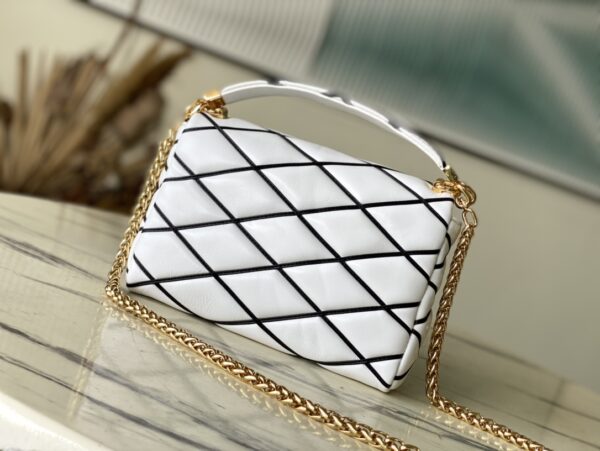 Louis Vuitton G0-14 Medium Handbag - White - Image 4